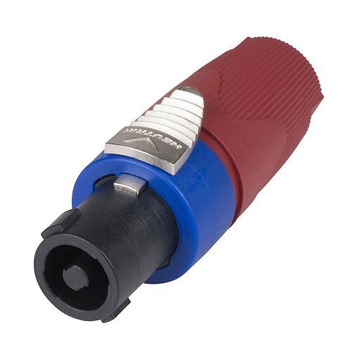 Neutrik - Conector Speakon Hembra de 4 Polos Para Cable, Color: Rojo Mod.NL4FX-2_10