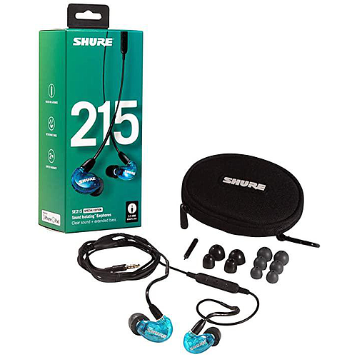 Shure - Audífonos In-Ears Aislantes de Sonido, Color: Azúl Mod.SE215SPE-B-UNI_3