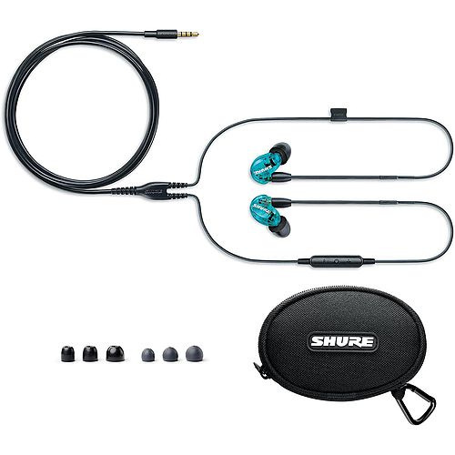 Shure - Audífonos In-Ears Aislantes de Sonido, Color: Azúl Mod.SE215SPE-B-UNI_4