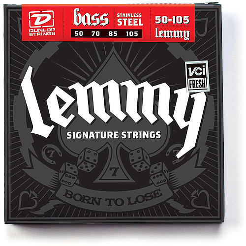 Dunlop - Encordado Lemmy para Bajo Electrico, Acero 50-105 Mod.LKS50105