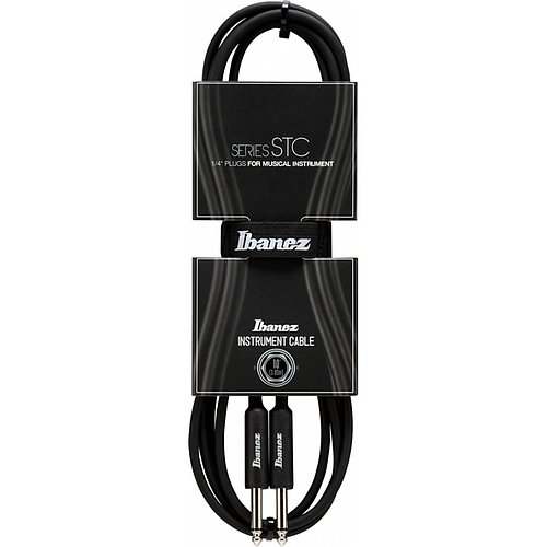 Ibañez - Cable para Instrumento STC 3.05 m. Liso, Color Negro Mod.STC10