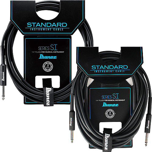 Ibañez - Cable para Instrumento SI, Negro Recto/Recto Mod.SI__