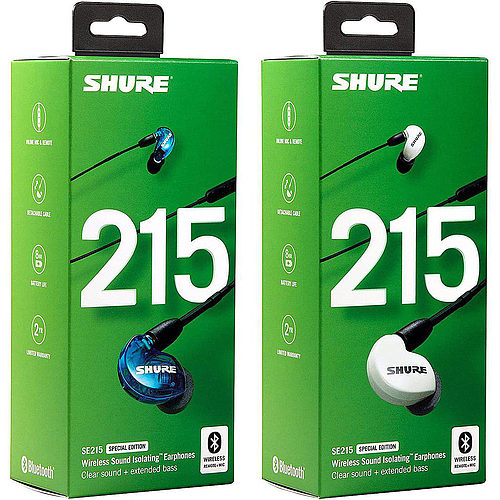 Shure - Audífonos In-Ears Bluetooth Aislantes de Sonido Mod.SE215SPE-_-BT1