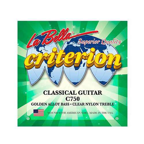La Bella - Encordado para Guitarra Clásica Criterion, Nylon TR Mod.C750