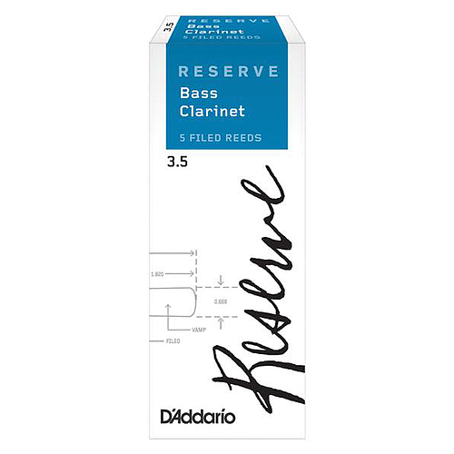 D'Addario - 5 Cañas Reserve Classic para Clarinete Bajo Mod.RER05__(5)
