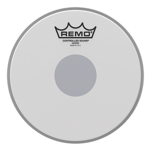 Remo - Parche Controlled Sound Coated, Centro Negro Mod.CS-01__-10