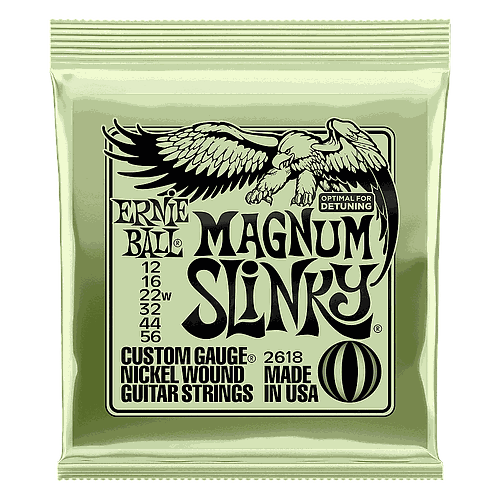 Ernie Ball - Encordado Magnum Slinky Para Guitarra Eléctrica, Niquel 0.012-0.056 Mod.2618