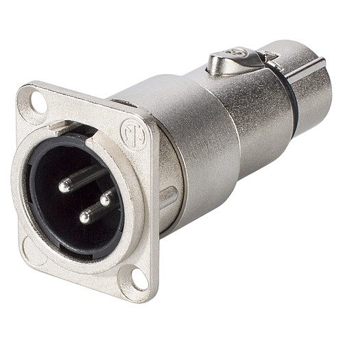 Neutrik - Adaptador XLR Macho a XLR Hembra De 3 Polos Mod.NA3MDF