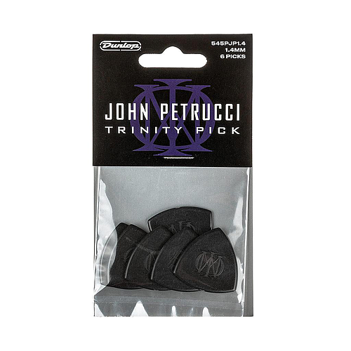 Dunlop - 6 Plumillas John Petrucci Trinity para Guitarra, Tamño: 1.4 mm Mod.545PJP140