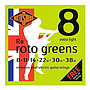 Rotosound - Encordadura Niquel Extra Light 8-38 Roto Greens para Guitarra Electrica Mod.R8