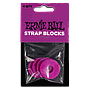 Ernie Ball - 4 Seguros de Plástico para Tahali, Color: Morado Mod.5618
