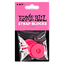 Ernie Ball - 4 Seguros de Plástico para Tahali, Color: Rosa Mod.5623